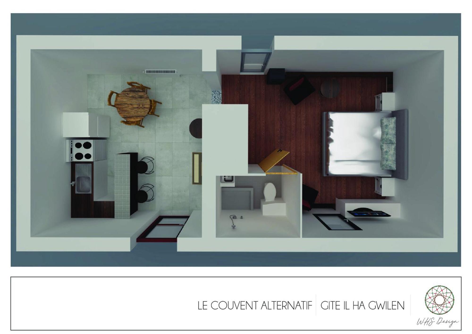 Bretagne Atypique, Dormir Dans Un Ancien Couvent Camlez Room photo